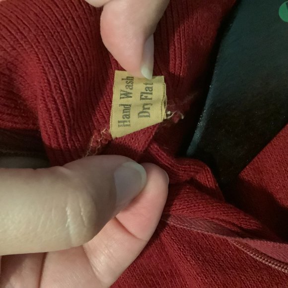 Vintage 70s College town sweater small size zip turtle neck - Picture 6 of 8